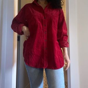 Le Frog | Vintage Oversized Red Corduroy Jacket